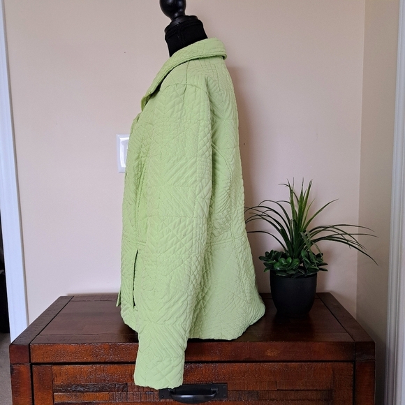 Weatherproof Garment Company Quilted Jacket Women's Large Green Coat - Picture 2 of 15